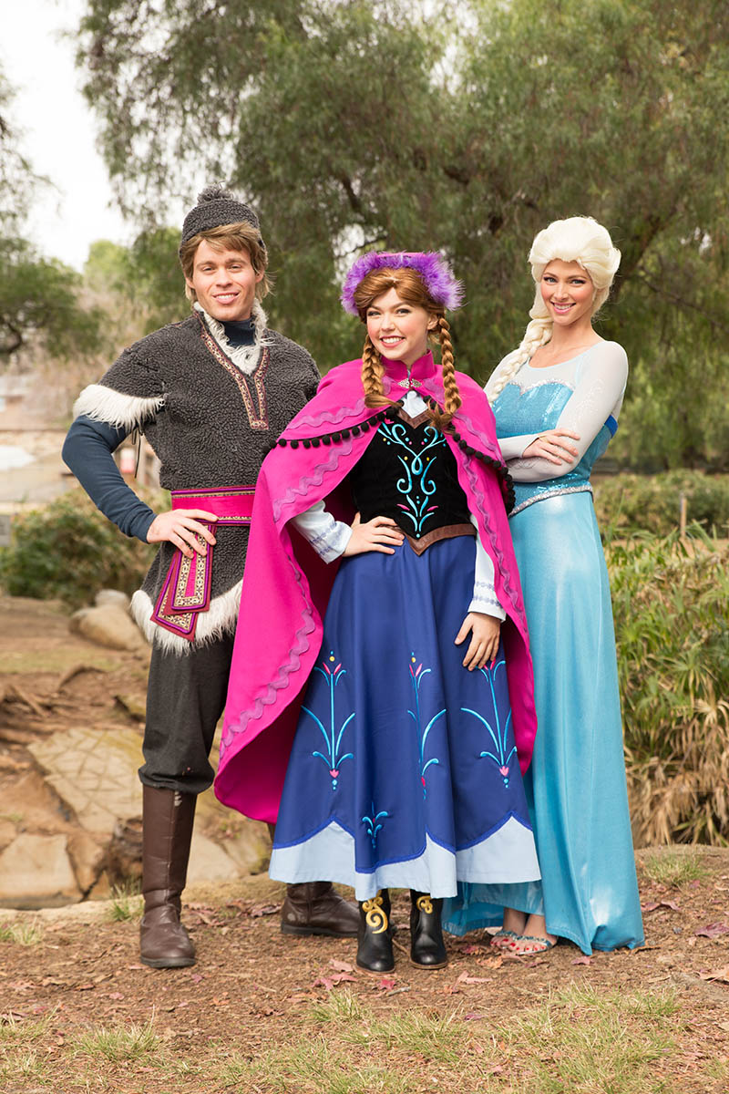 Elsa, anna and kristoff party character for kids in cincinnati