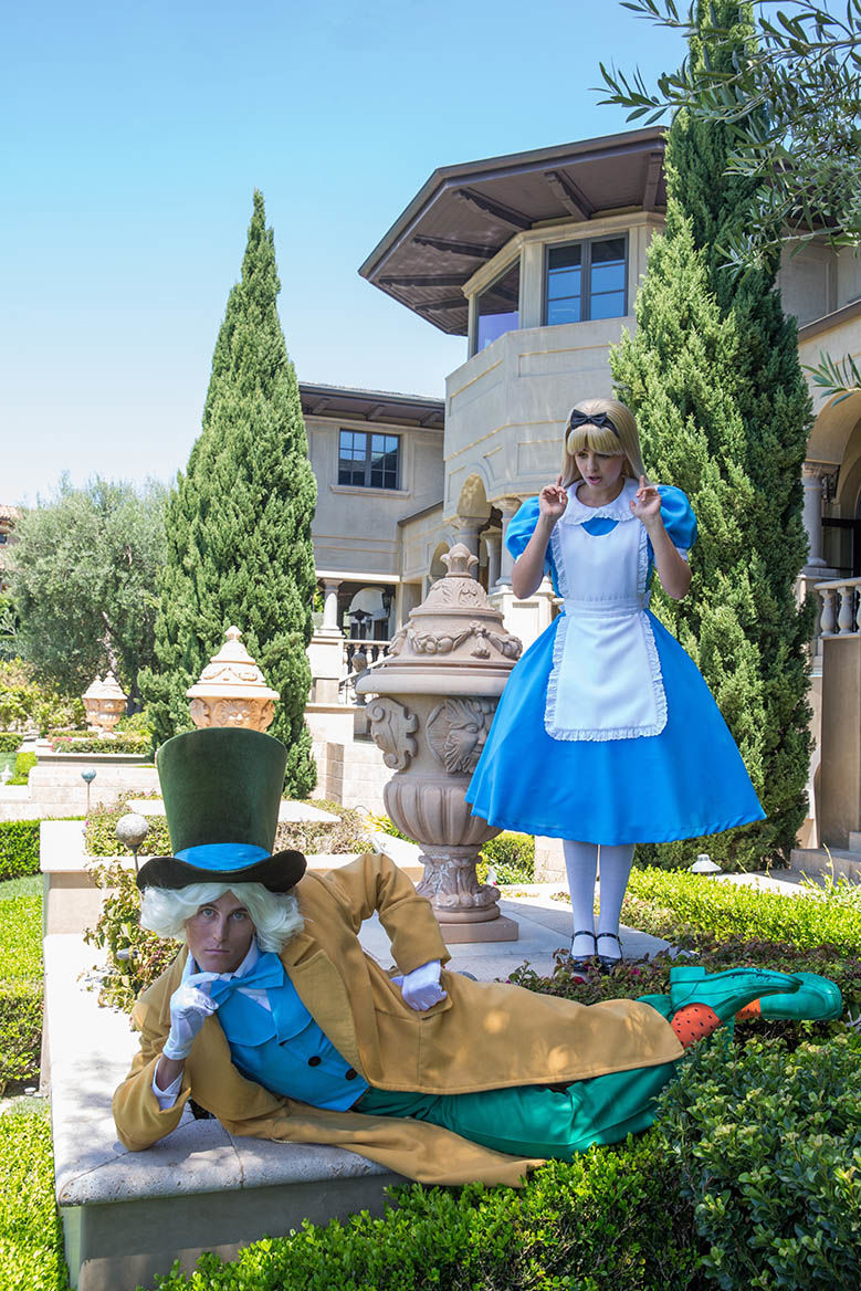 alice and mad hatter party character for kids in cincinnati